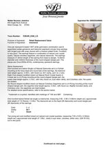 Estate 14K W Gold 3.24ctw Quartz, Sapphire & Diamond Dangle Earrings