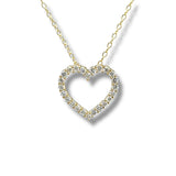 YGP Sterling 0.50ctw F-G/VS2 Lab Created Diamond Heart Pendant