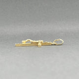 Estate 14K Y Gold 30.08mm Crucifix Pendant
