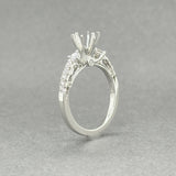 Estate 14K W Gold 0.40ctw H/SI1-I1 Diamond Eng. Ring