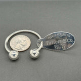 Estate Tiffany & Co. SS Oval Tag Key Ring