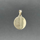 Estate 14K Y Gold Chai Disc Pendant