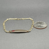 Estate 14K Y Gold Medical Alert ID Bracelet