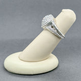 Estate Judith Ripka SS CZ Heart Ring