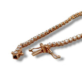18K R Gold 1.00ctw G/SI1 Diamond Tennis Bracelet