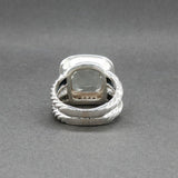 Estate David Yurman SS  5.29ctw Quartz & Diamond Albion Ring