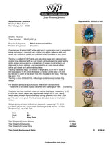 Estate 14K W Gold 13.12ct Topaz & 1.12ctw G/SI1 Diamond Cocktail Ring