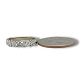 14K W Gold 1.00ctw G/I1 5 Round Diamond Ring
