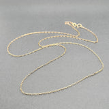 Estate 18K Y Gold 1.3mm 23.25” Cable Chain