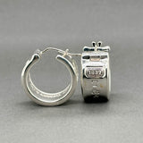 Estate Tiffany & Co. SS 1837 Hoop Earrings