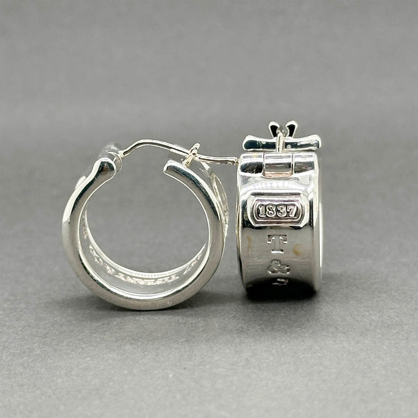 Estate Tiffany & Co. SS 1837 Hoop Earrings