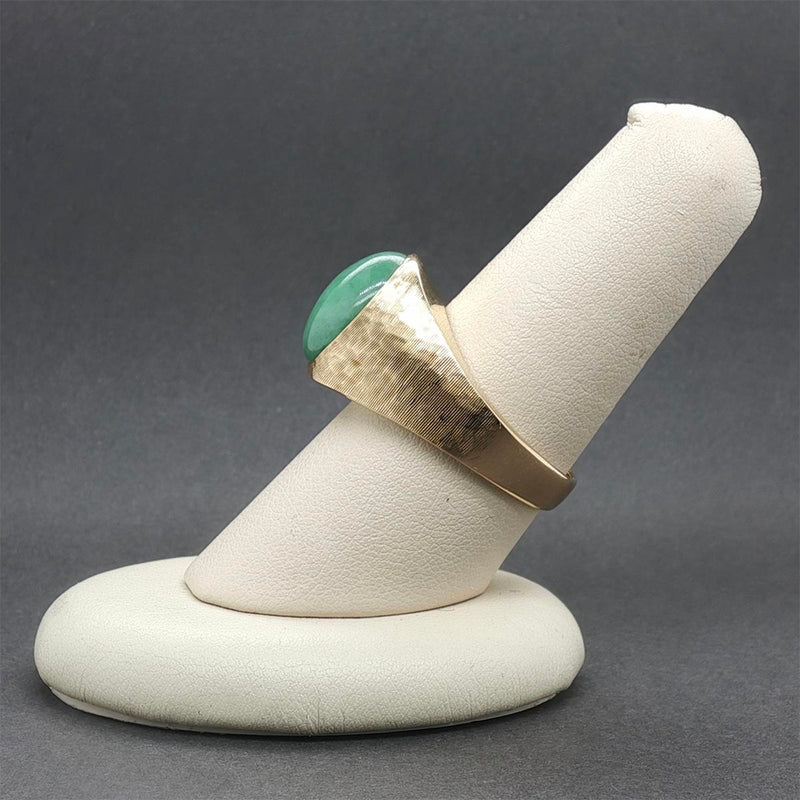 Estate 14K Y Gold 4.55ct Jadeite Ring