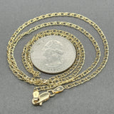 Estate 14K Y Gold 2.1mm 19.5” Curblink Chain
