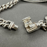 Estate David Yurman SS 0.20ctw Diamond Love Station Bracelet