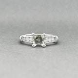 Estate Platinum 0.30ctw G/SI1 Diamond Eng. Ring Semi-Mount