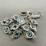 Estate Tiffany & Co. Peretti Platinum 2.53ctw Aquamarine Color By The Yard Necklace