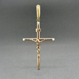 Estate 14K Y Gold 82.80mm Crucifix Pendant