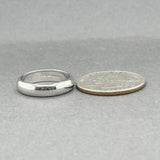 Estate 18K W Gold 4.4mm Polished Ring