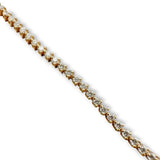 14K Y Gold 0.95ctw E-F/VS1 Lab Created Diamond Tennis Bracelet IGI