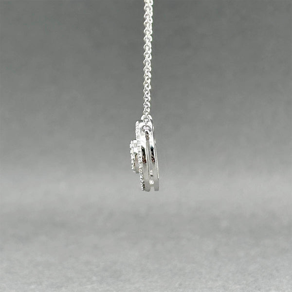 Estate 14K W Gold 0.48ctw Diamond Pendant