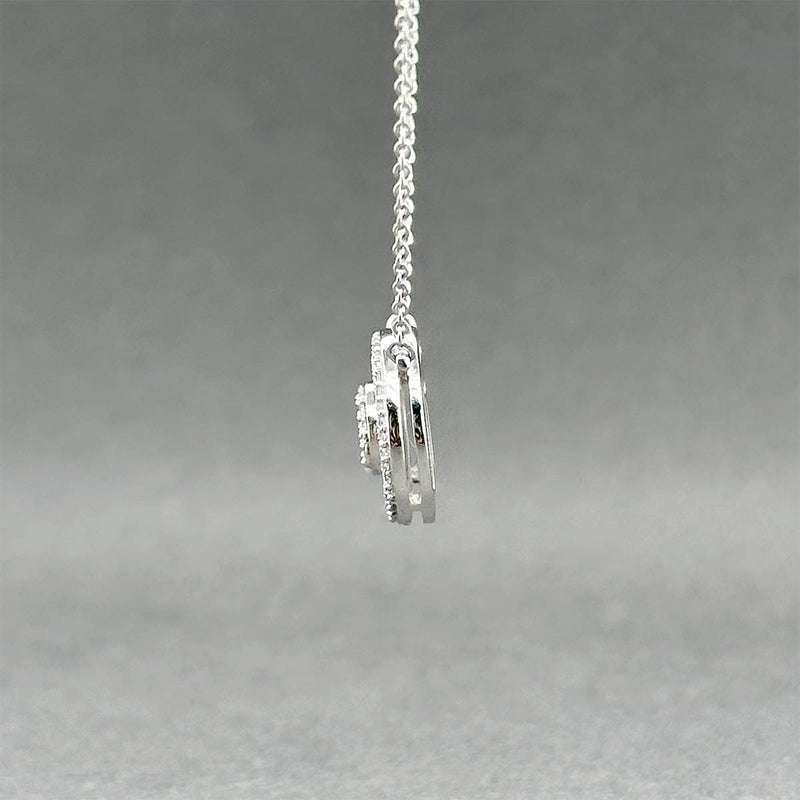 Estate 14K W Gold 0.48ctw Diamond Pendant