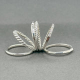 Estate David Yurman SS 0.22ctw Diamond 6 Band Stax Ring