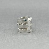Estate Tiffany & Co. Platinum 18 0.48ctw G-H/VS1-2 Diamond Ear Cuff Earring