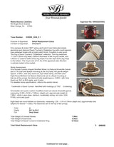 Estate David Yurman 18K Y Gold 7.99ct Garnet & Diamond Chatelaine Ring