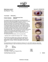 Estate 14K W Gold 0.46ct Ruby & 0.42ctw Diamond Ring