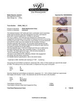 Estate 14K W Gold 1.27ctw G-I/SI1-I2 Diamond Eng. Ring