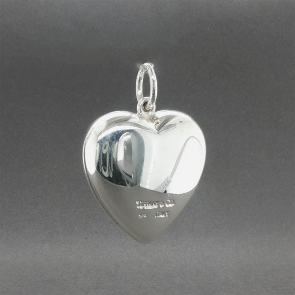Estate Tiffany & Co. SS Heart Locket Pendant
