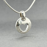 Estate Tiffany & Co. SS Heart Stencil Pendant