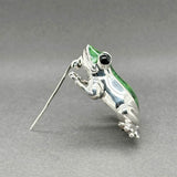 Estate SS Frog Brooch