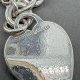 Estate Tiffany & Co. SS Heart Tag Bracelet