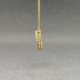 Estate 14K Y Gold 0.25ctw H-I/SI1-2 Diamond Circle Pendant