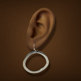 Estate Ippolita SS Wavy Circle Drop Earrings