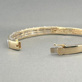 Estate 14K Y Gold 3.05ctw Diamond Bangle Bracelet