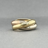 Estate Cartier 18K Tri-Color Gold Trinity Ring