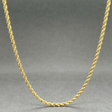 Estate 14K Y Gold 2.0mm 30” Rope Chain