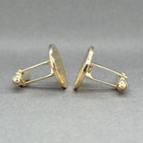 Estate 14K Y Gold Herringbone Cufflinks