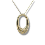 14K Y Gold 0.13ctw G/SI1 Oval Diamond Pendant