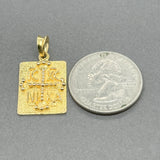 Estate 14K Y Gold Greek Konstantinato Child Pendant