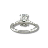 14K W Gold 0.25ctw Diamond Engagement Ring Mounting