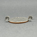 Estate 14K W Gold 0.16ctw H-J/SI2-I2 Diamond Stud Earrings