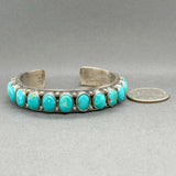 Estate SS Turquoise Southwest Cuff Bracelet