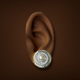 Estate David Yurman SS 14 Pearl Cookie Earclips