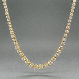 Estate 14K Y Gold 2.38ctw F-G/SI1-2 Diamond Riviere Necklace