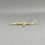 Estate 14K Y Gold 37.6mm Crucifix Pendant