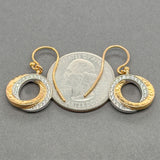Estate Gurhan 22K TT Gold 0.28ctw G-H/SI1-2 Diamond Drop Earrings