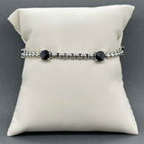 Estate Jai SS 3.63ctw Black Spinel Bracelet